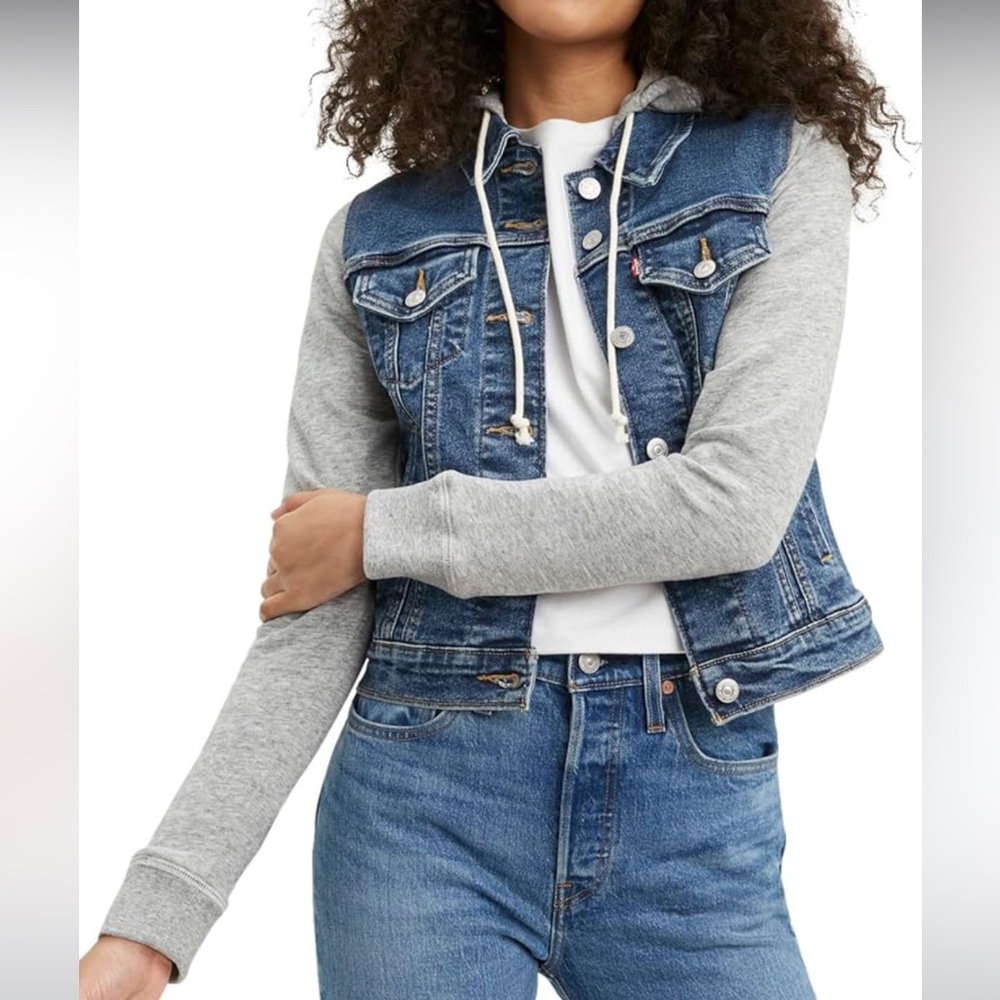 NWT Levi's Women's Hybrid Original Trucker Jean Jacket- Size XL